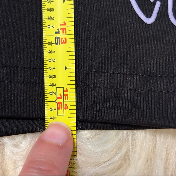 BEBE Sport Black Bike Shorts with Purple Accents Size M - Picture 6 of 7